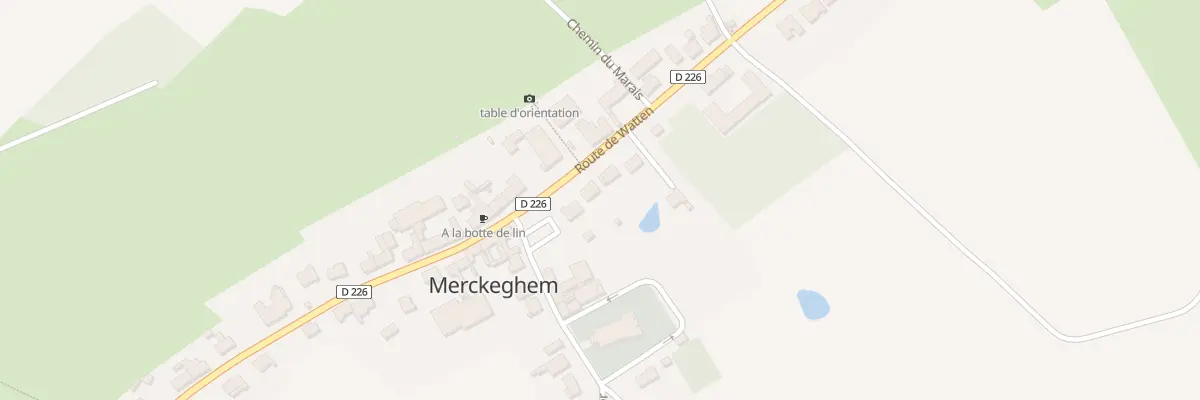 Plan du 71 Rte de Watten à Merckeghem