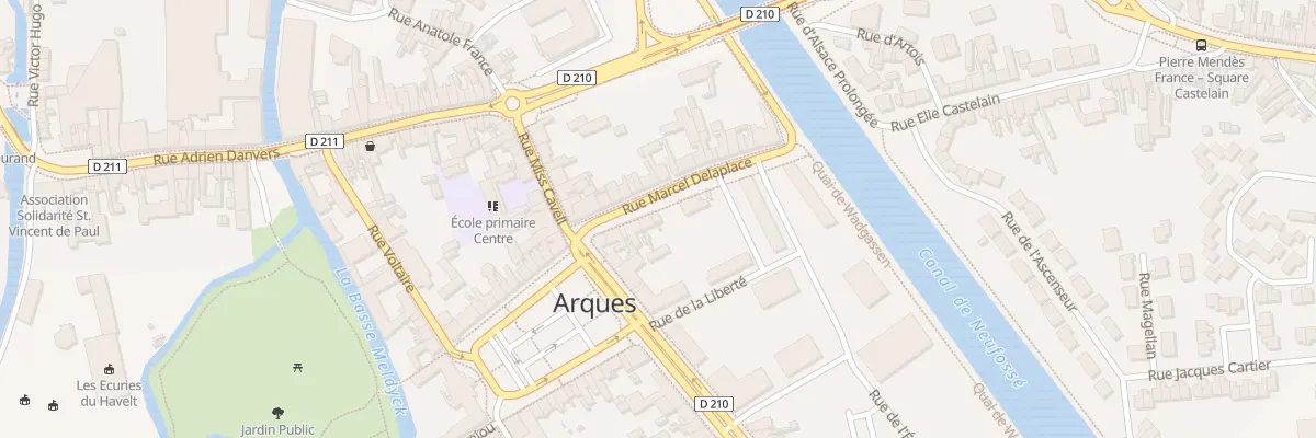 Plan du 12 Rue Marcel Delaplace à Arques