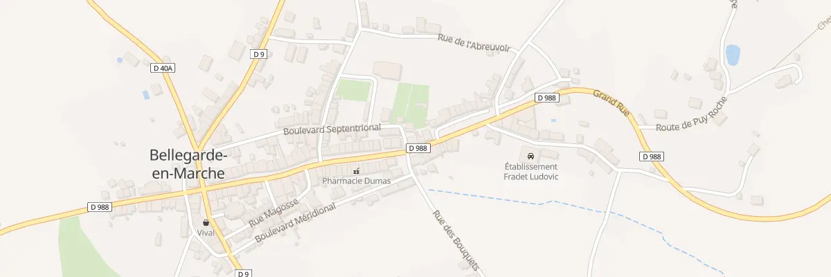 Plan du 60 Rue Grande à Bellegarde-en-Marche