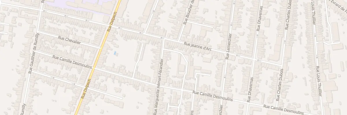 Plan du 11 Rue Margueri Hemart Ferandier à Amiens