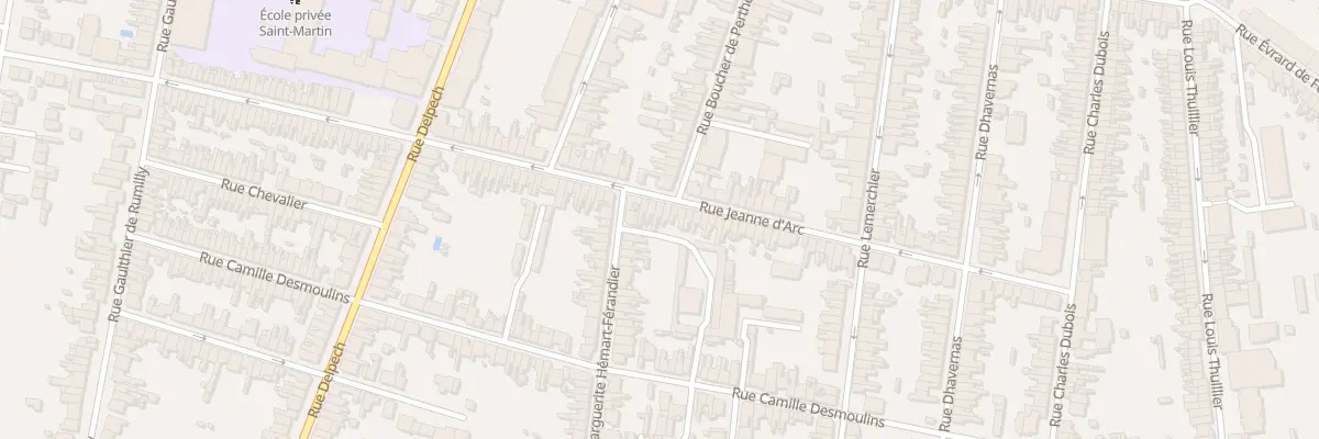 Plan du 120 Rue Jeanne d’Arc à Amiens