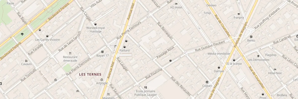 Plan du 54 Rue des Renaudes à Paris 17e Arrondissement