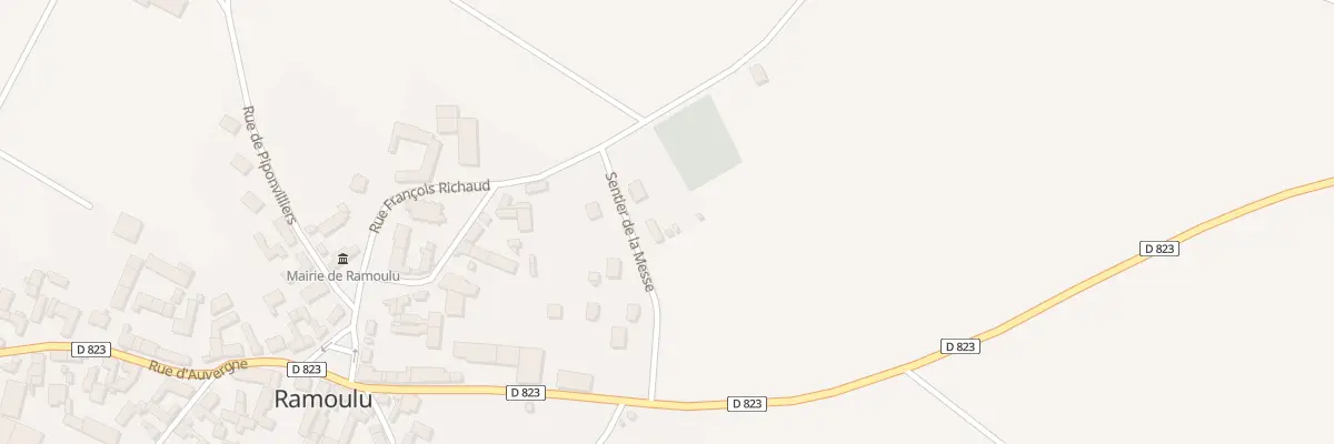 Plan du 2 Sen de la Messe à Ramoulu