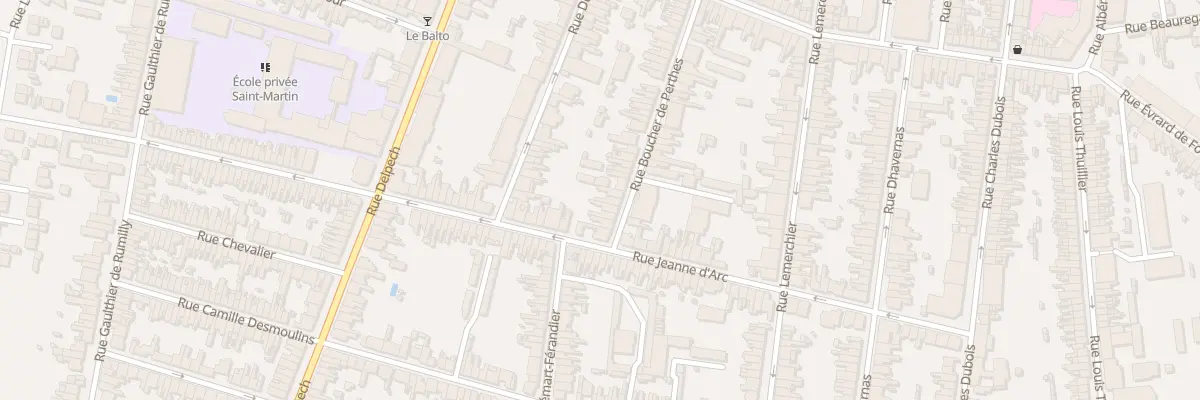 Plan du 84 Rue Boucher de Perthes à Amiens