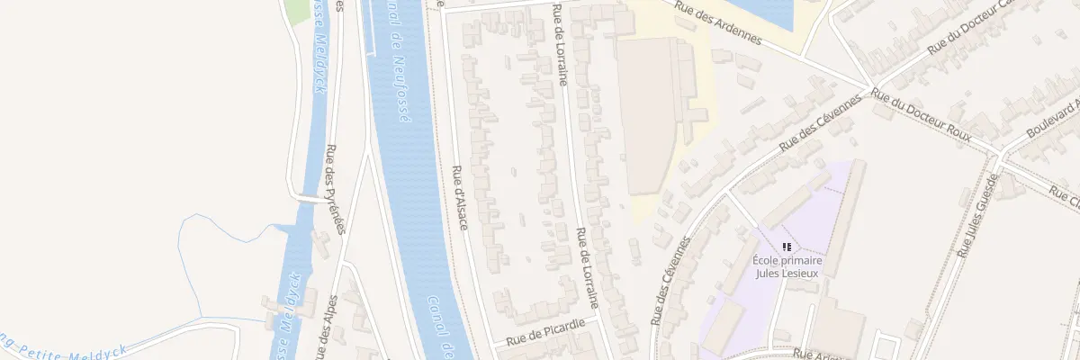 Plan du 94 Rue de Lorraine à Arques