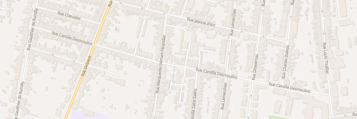 Plan du 95 Rue Camille Desmoulins à Amiens