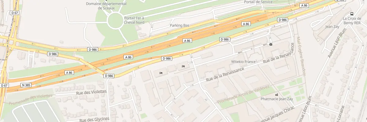 Plan du 1 Rue Soeur Emmanuelle à Antony