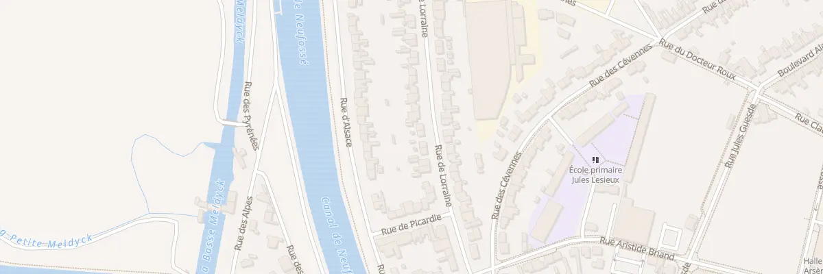 Plan du 100 Rue de Lorraine à Arques