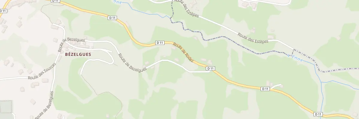 Plan du 635 Rte de Bezelgues à Cransac-les-Thermes