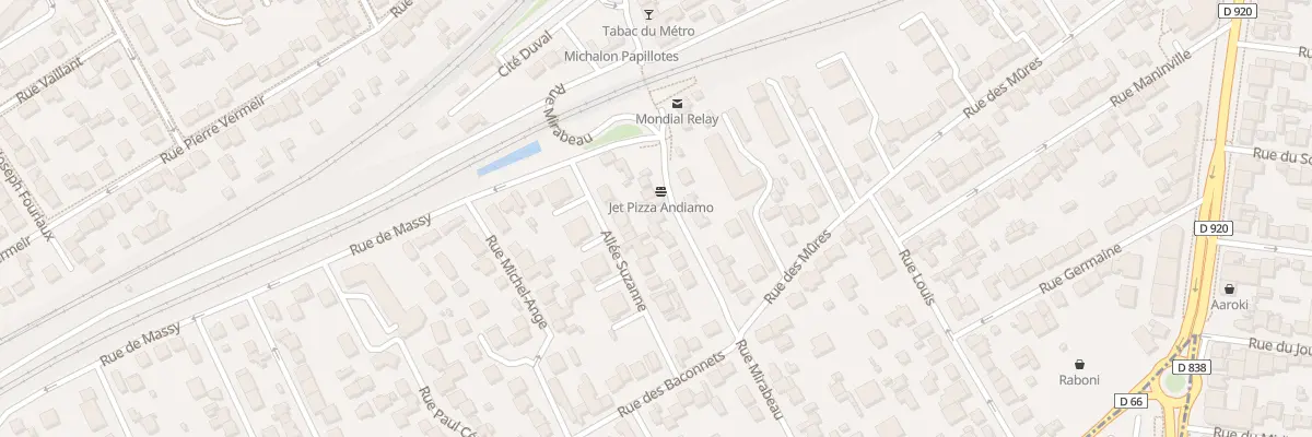 Plan du 36 Rue Mirabeau à Antony