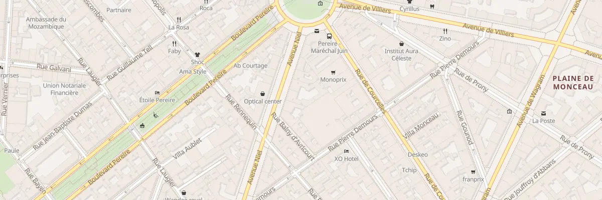 Plan du 88 Av Niel à Paris 17e Arrondissement