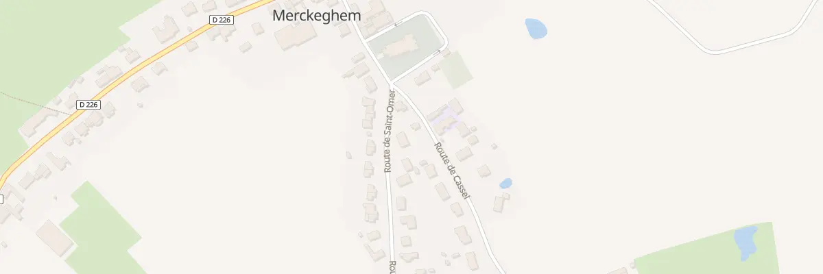 Plan du 55 Rte de St Omer à Merckeghem