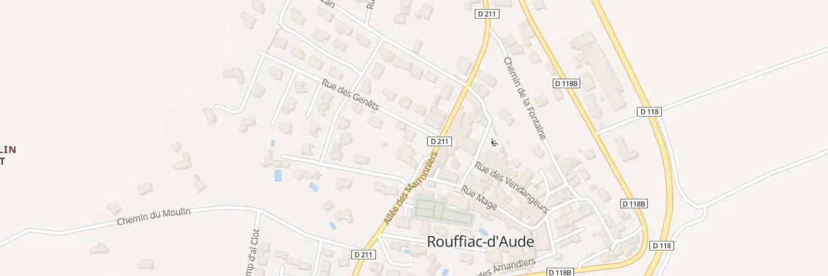 Plan du 1 Rue des Genêts à Rouffiac-d’Aude