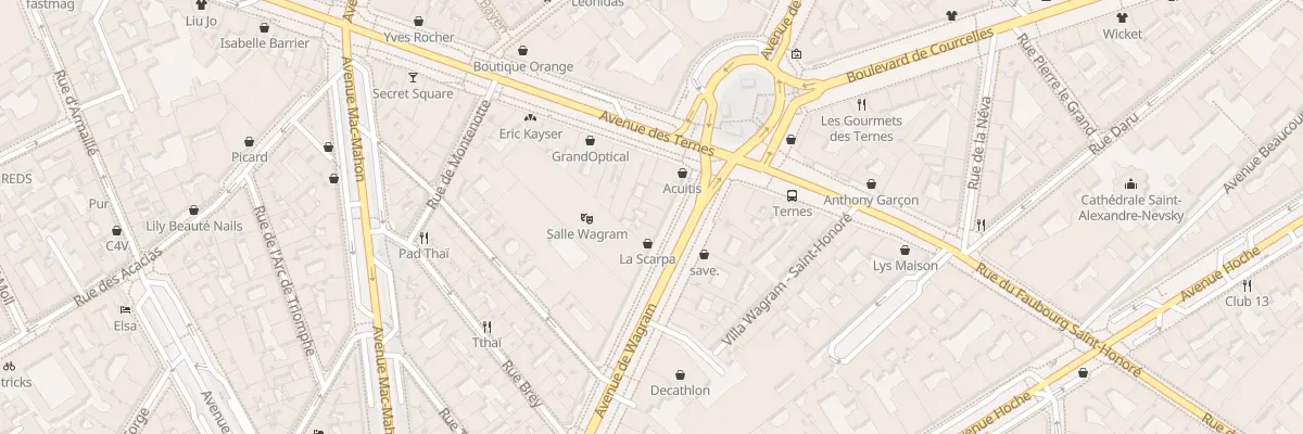 Plan du 45 Av de Wagram à Paris 17e Arrondissement