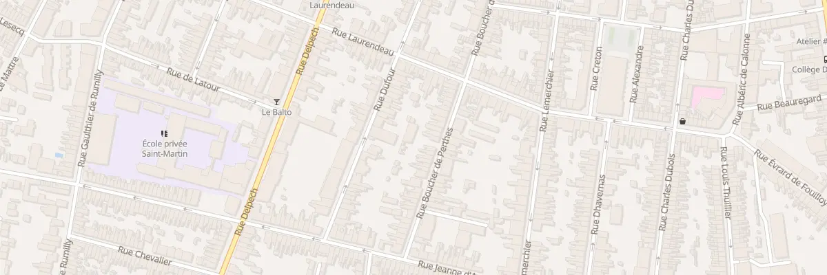Plan du 52 Rue Boucher de Perthes à Amiens