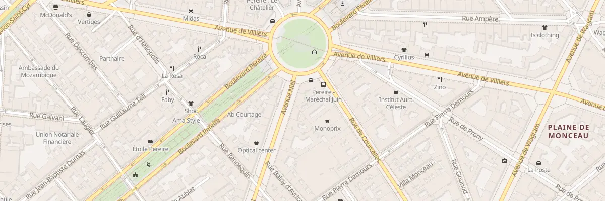 Plan du 98 Av Niel à Paris 17e Arrondissement