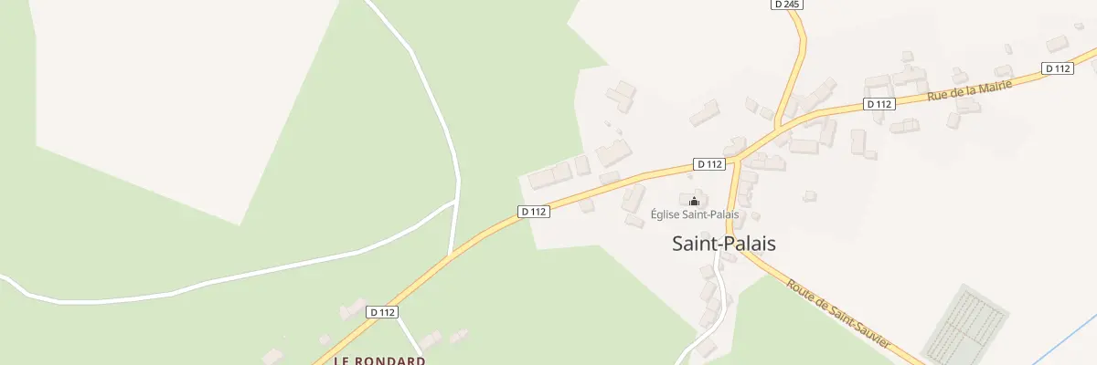 Plan du 5017 Le Bourg à Saint-Palais