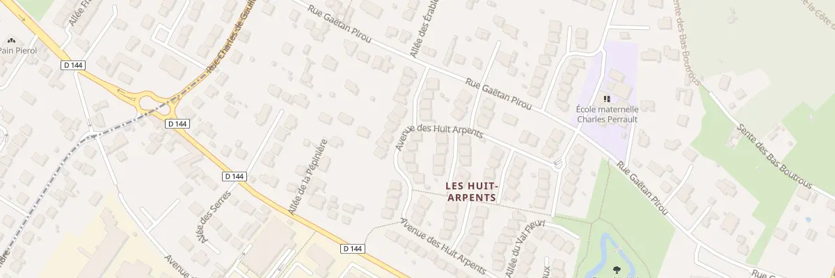 Plan du 22 Av des Huit Arpents à Andilly