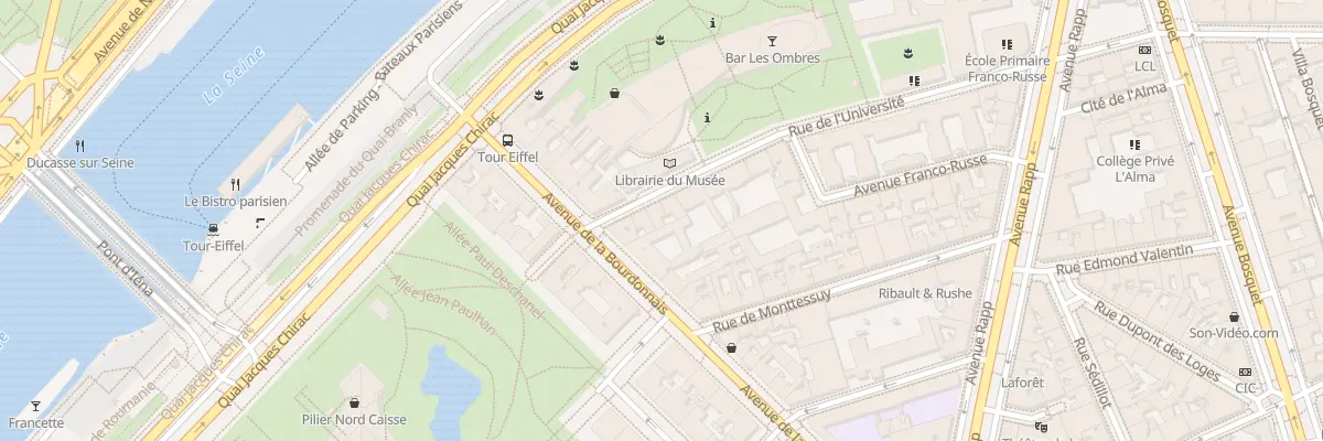 Plan du 219 Rue de l’Université à Paris 7e Arrondissement
