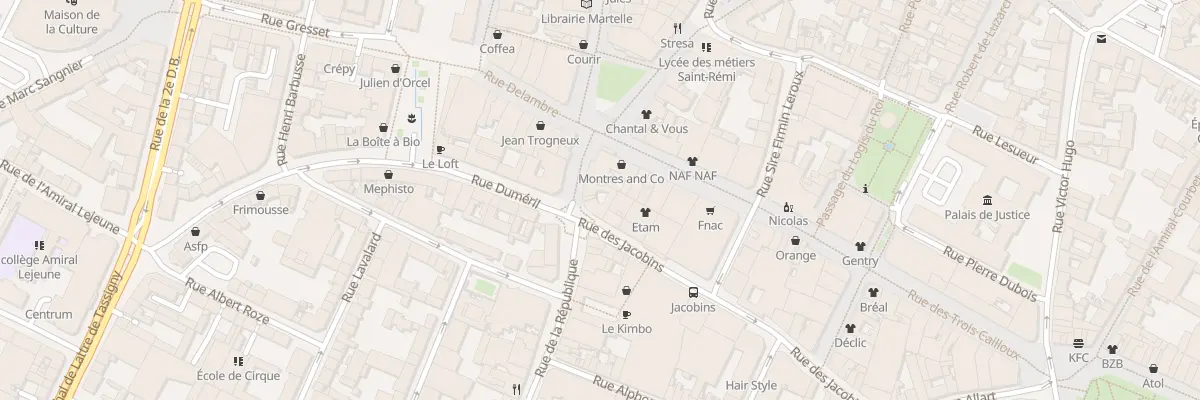 Plan du 5 Rue de la République à Amiens