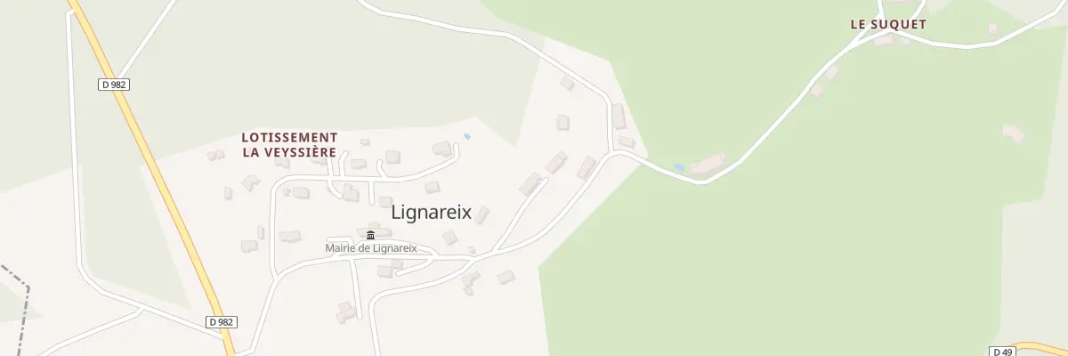 Plan du 5038 La Veyssière à Lignareix