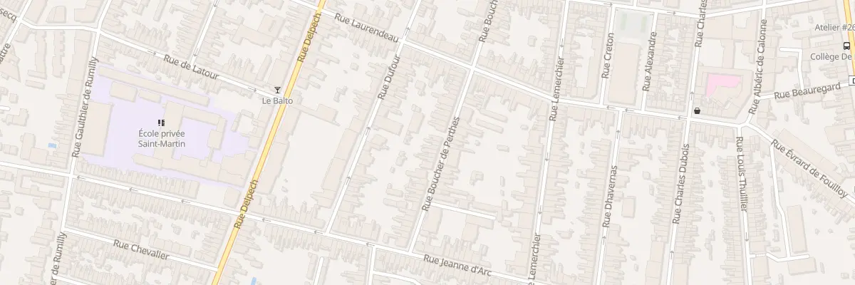 Plan du 56 Rue Boucher de Perthes à Amiens