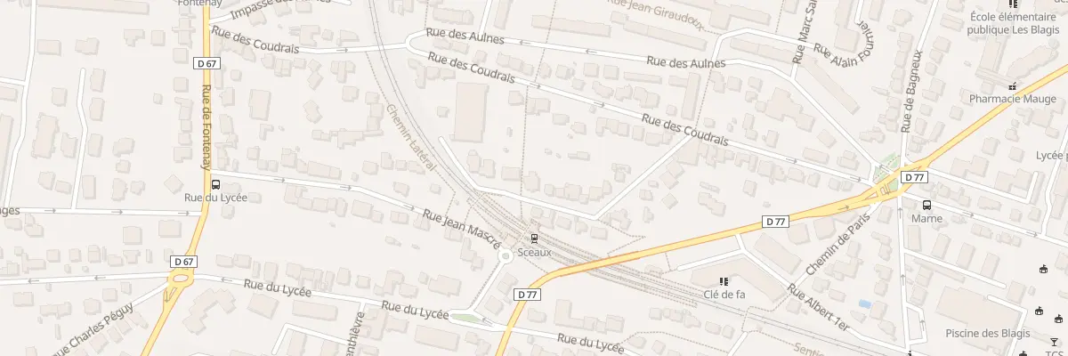 Plan du 9 Rue Jean Louis Sinet à Sceaux