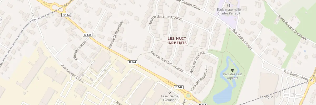 Plan du 8 Av des Huit Arpents à Andilly