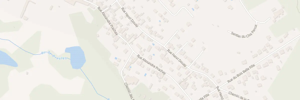 Plan du 52 Rue Alexandre Prachay à Presles