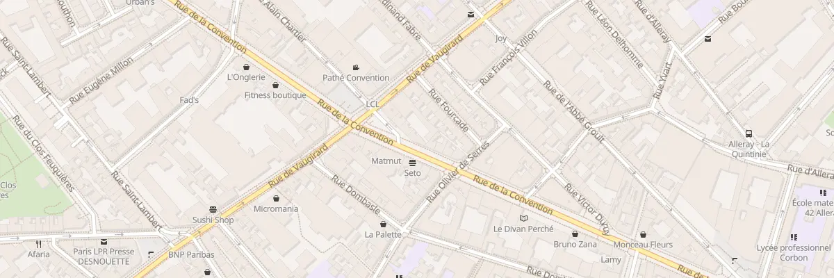 Plan du 195 Rue de la Convention à Paris 15e Arrondissement