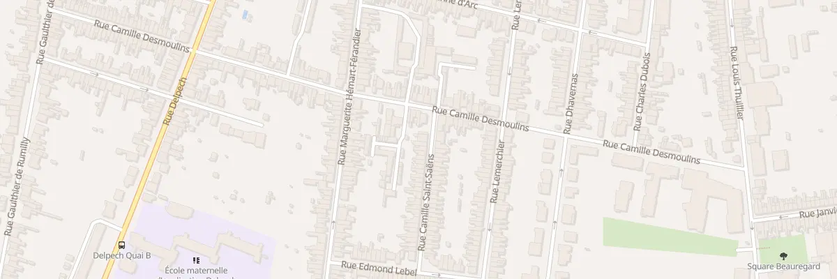 Plan du 4 Rue Camille Saint-Saëns à Amiens