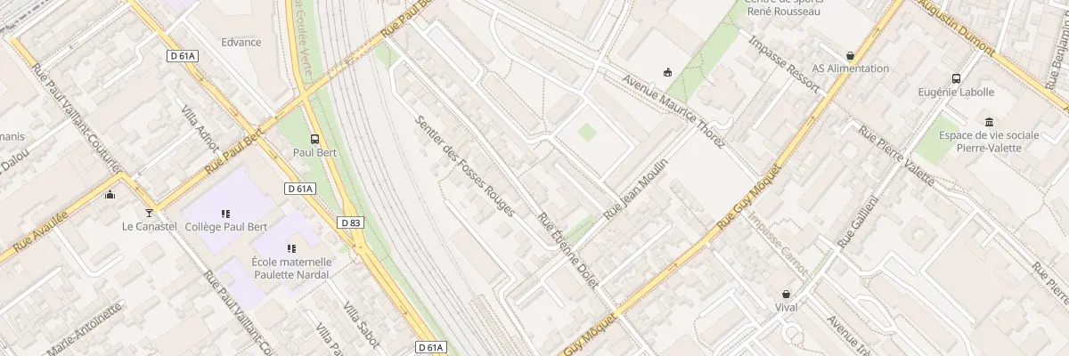Plan du 33 Rue Etienne Dolet à Malakoff