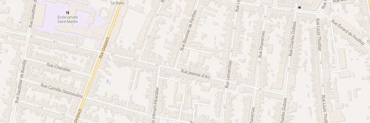 Plan du 81 Rue Boucher de Perthes à Amiens