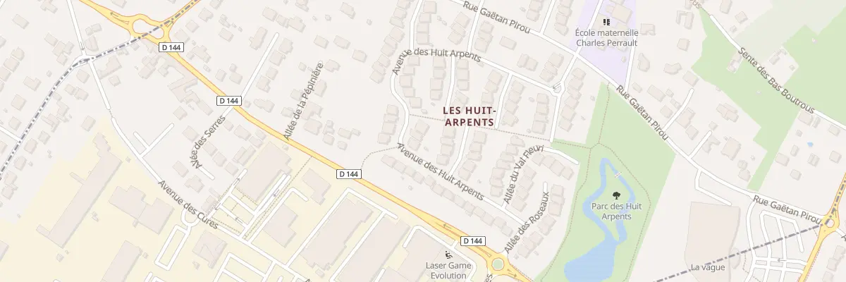 Plan du 10 Av des Huit Arpents à Andilly
