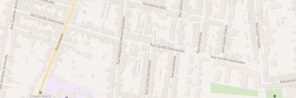 Plan du 106 Rue Camille Desmoulins à Amiens