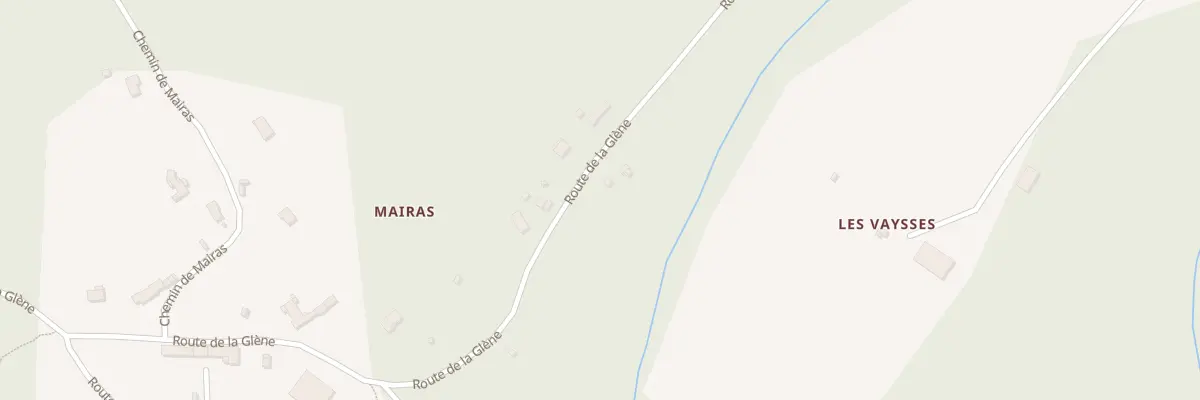 Plan du 208 Rte de La Glène à Burlats