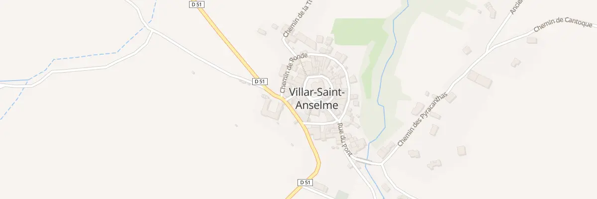 Plan du 1 Pl de la Fontaine à Villar-Saint-Anselme