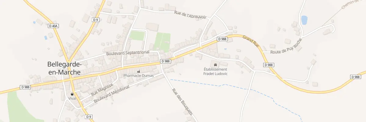 Plan du 69 Rue Grande à Bellegarde-en-Marche