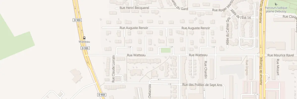 Plan du 40 Rue Watteau à Amiens