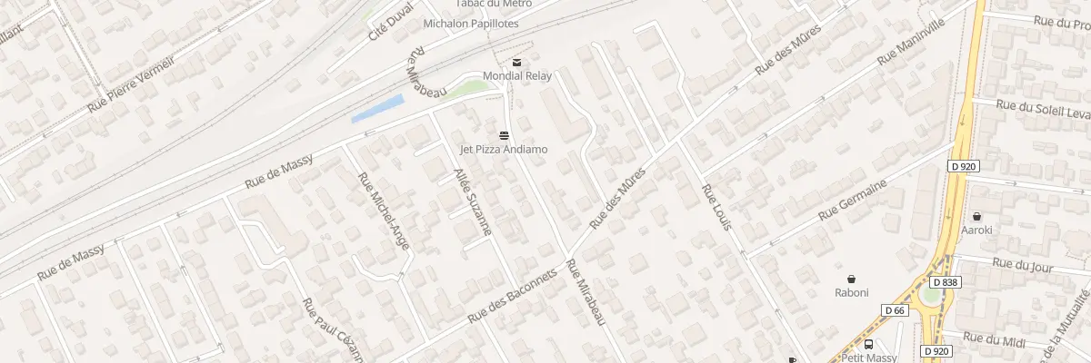 Plan du 107 Rue Mirabeau à Antony