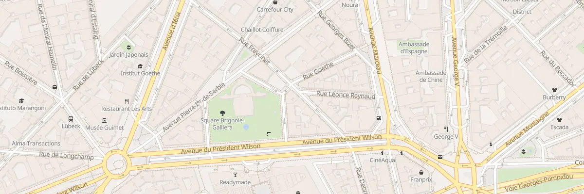 Plan du 9 Rue Freycinet à Paris 16e Arrondissement