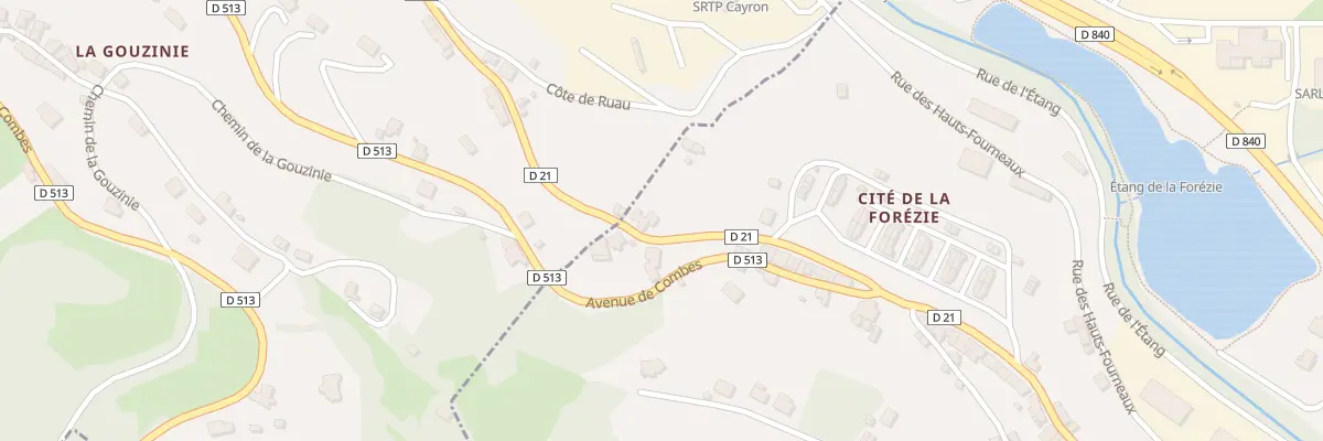 Plan du 60 Av de Decazeville à Aubin