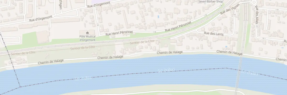 Plan du 94 Che du Halage à Épinay-sur-Seine