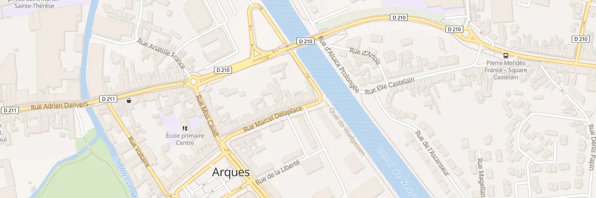 Plan du 27 Rue Marcel Delaplace à Arques