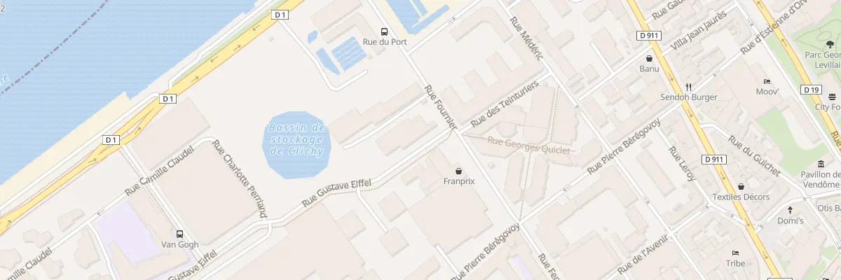 Plan du 5 Rue Fournier à Clichy