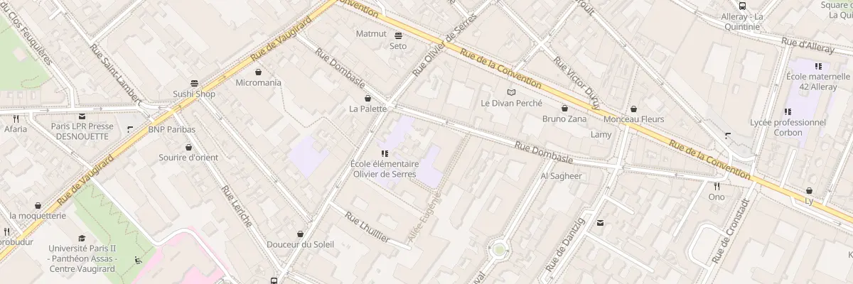 Plan du 26B Rue Dombasle à Paris 15e Arrondissement