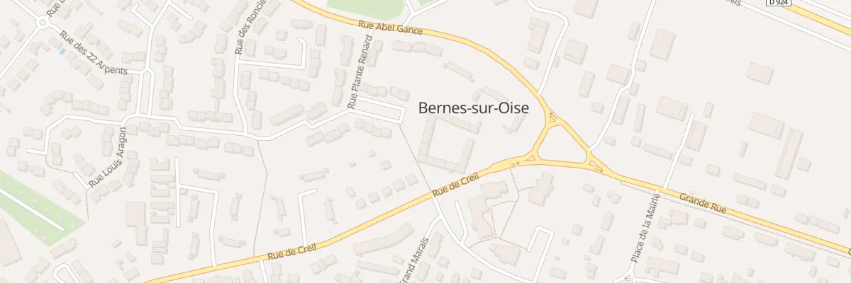 Plan du 57J Rue de Creil à Bernes-sur-Oise