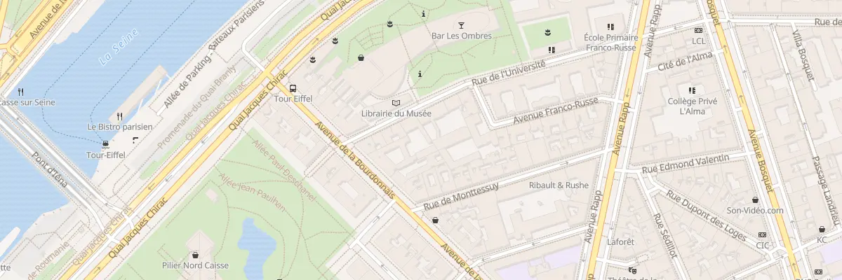 Plan du 215 Rue de l’Université à Paris 7e Arrondissement
