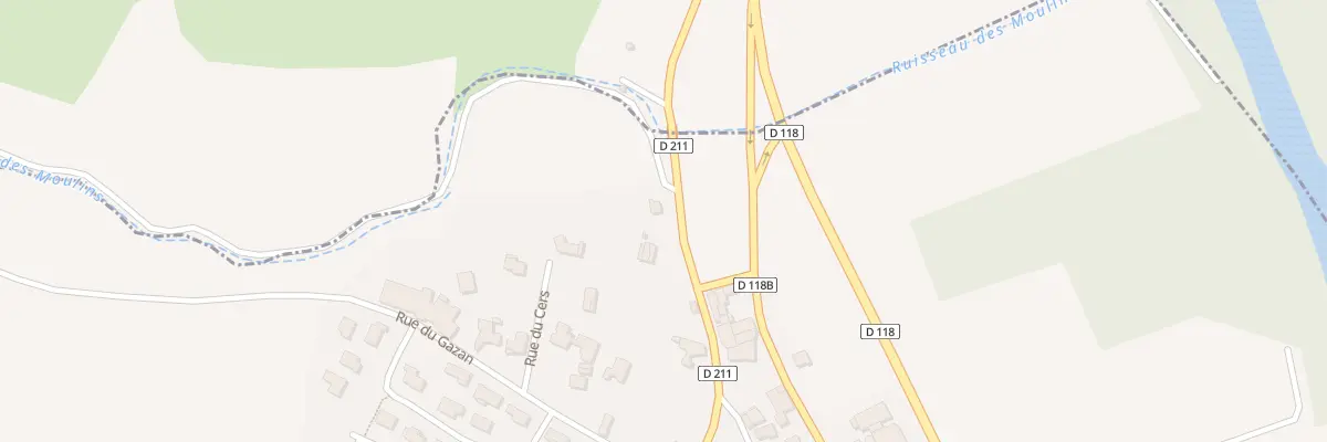 Plan du 2 All des Marronniers à Rouffiac-d’Aude