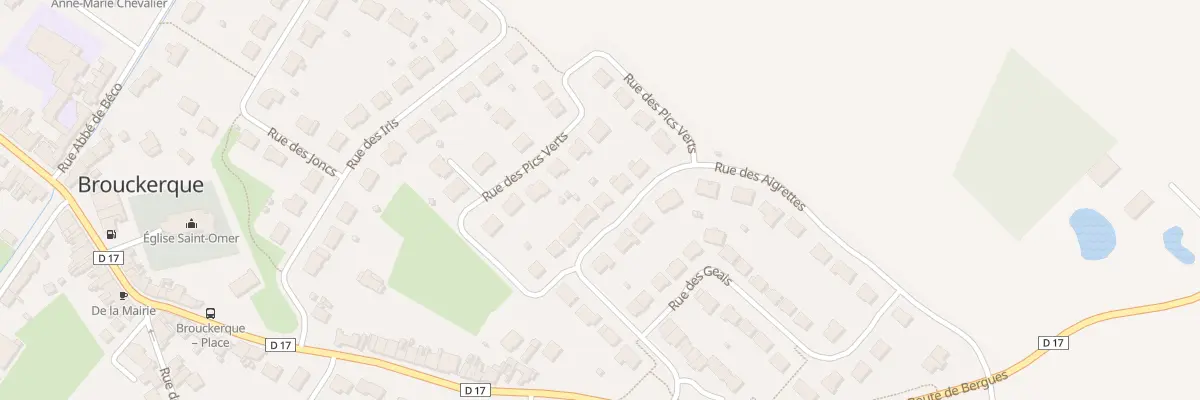 Plan du 15 Rue des Aigrettes à Brouckerque